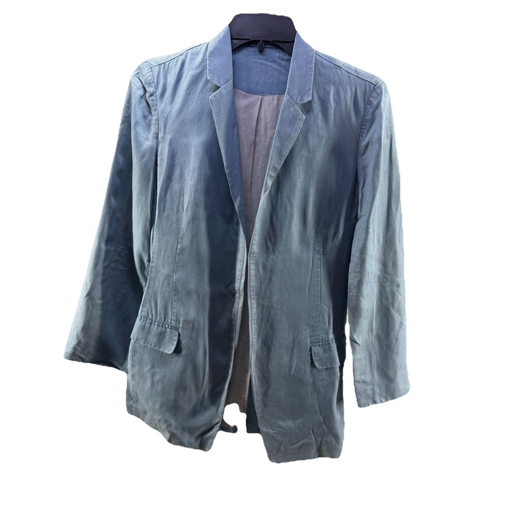 All Saints Nico‎ Single Breasted Chambray Blazer Women's Sz 4